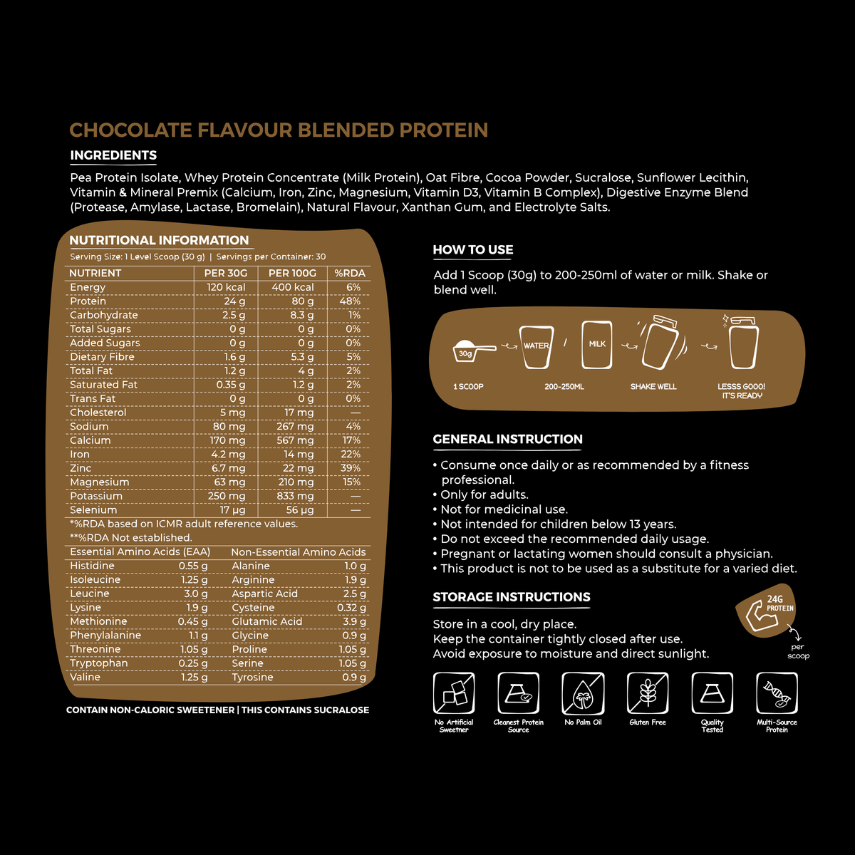 TRUE BLEND Cold Coffee Whey and Pea Protein Powder by PURENEX+ - view 2