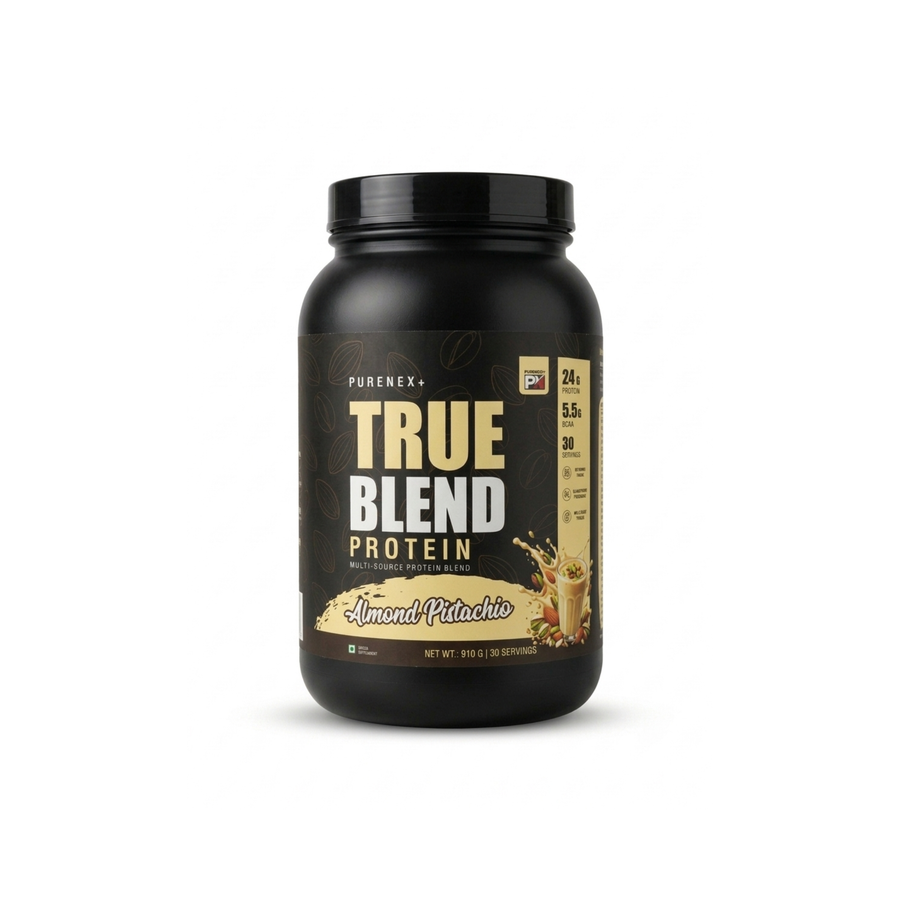 TRUE BLEND Almond Pistachio Whey and Pea Protein Powder by PURENEX+
